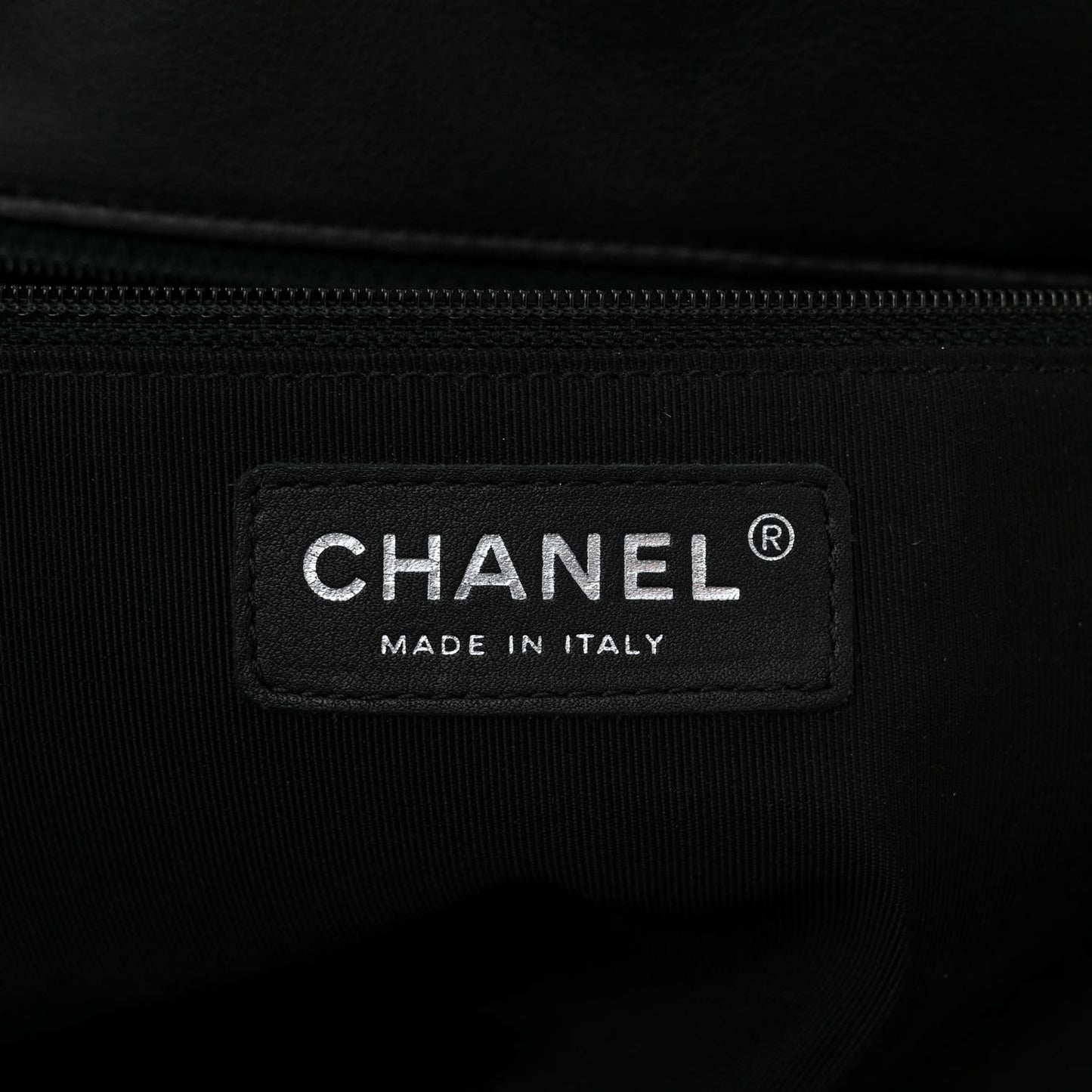 Calfskin Quilted Flap Tote Black