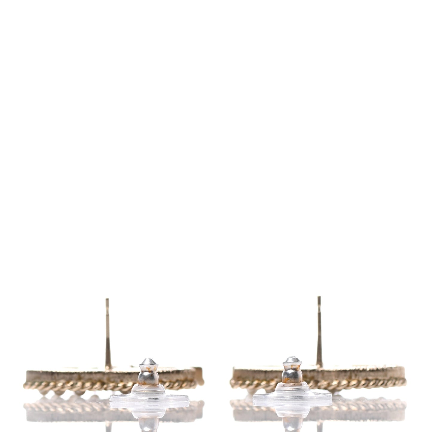 Pearl Crystal April In Paris CC Earrings Light Gold