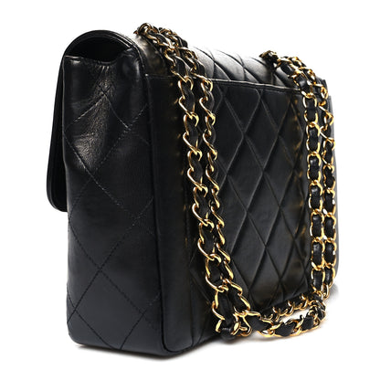 Chanel Lambskin Quilted Medium Single Flap Black 3 of 12