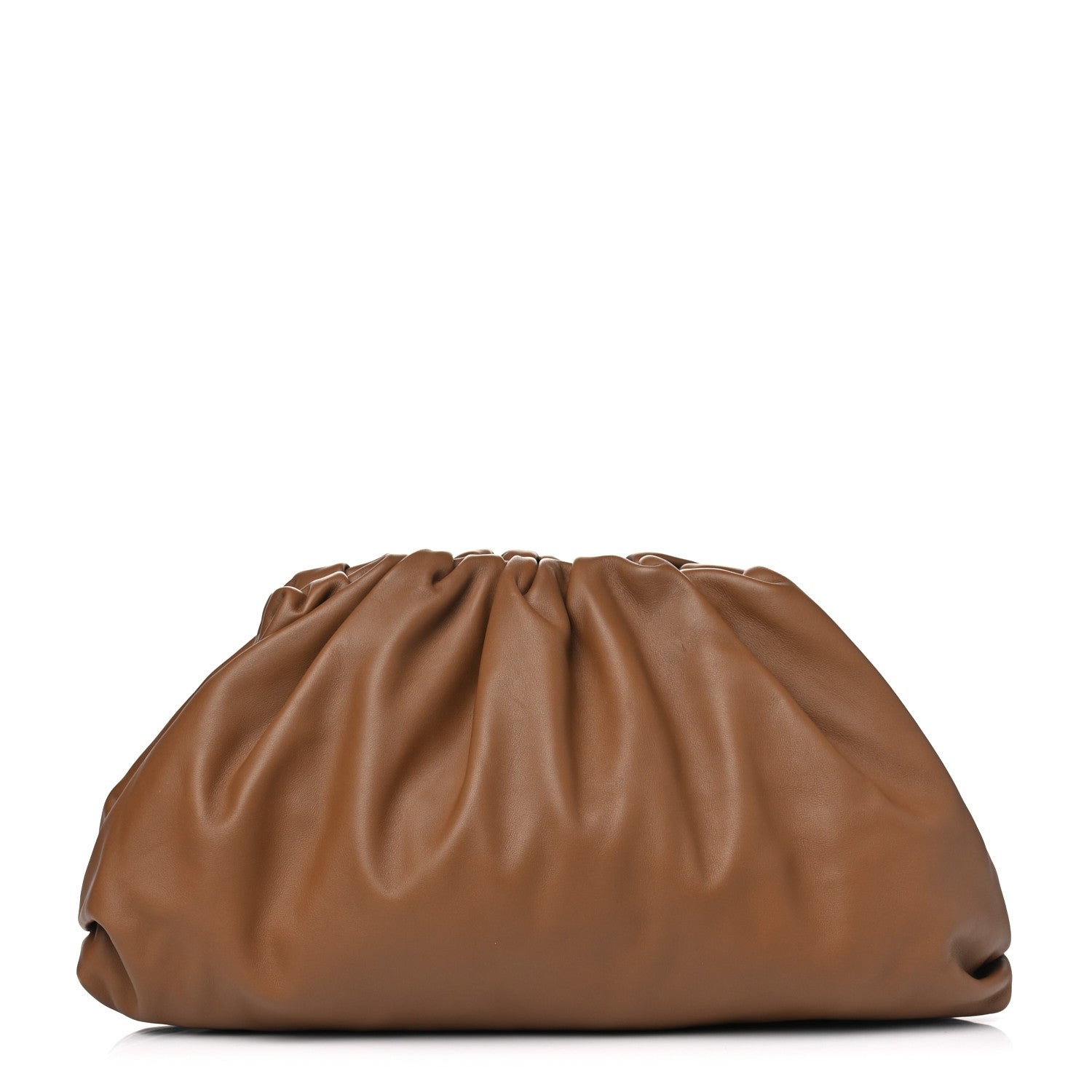 Bottega Veneta Smooth Butter Calf The Pouch Oversized Clutch Cammello 1 of 5