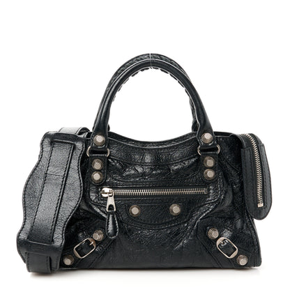 Balenciaga Agneau Giant 12 Silver Hardware Mini City Black 1 of 10