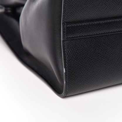 Prada Saffiano Cuir Calfskin Large Monochrome Top Handle Tote Black 10 of 10