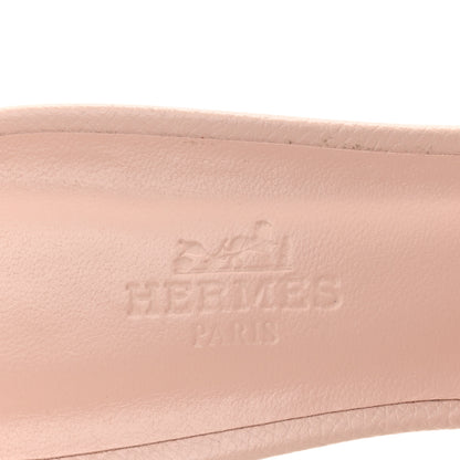 Hermes Epsom Oasis Sandals 37.5 Rose Aube 8 of 10