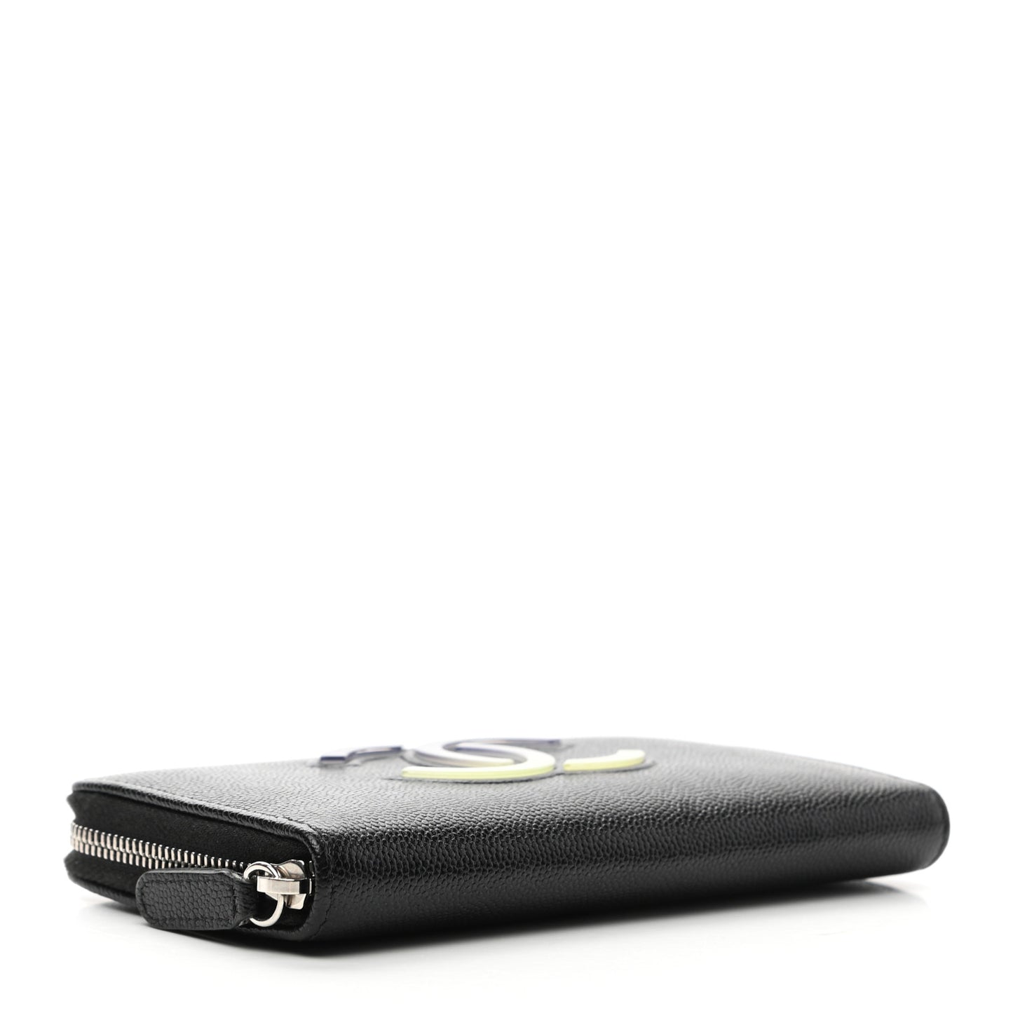 Caviar CC Small Zip Around Wallet Black Blue Green