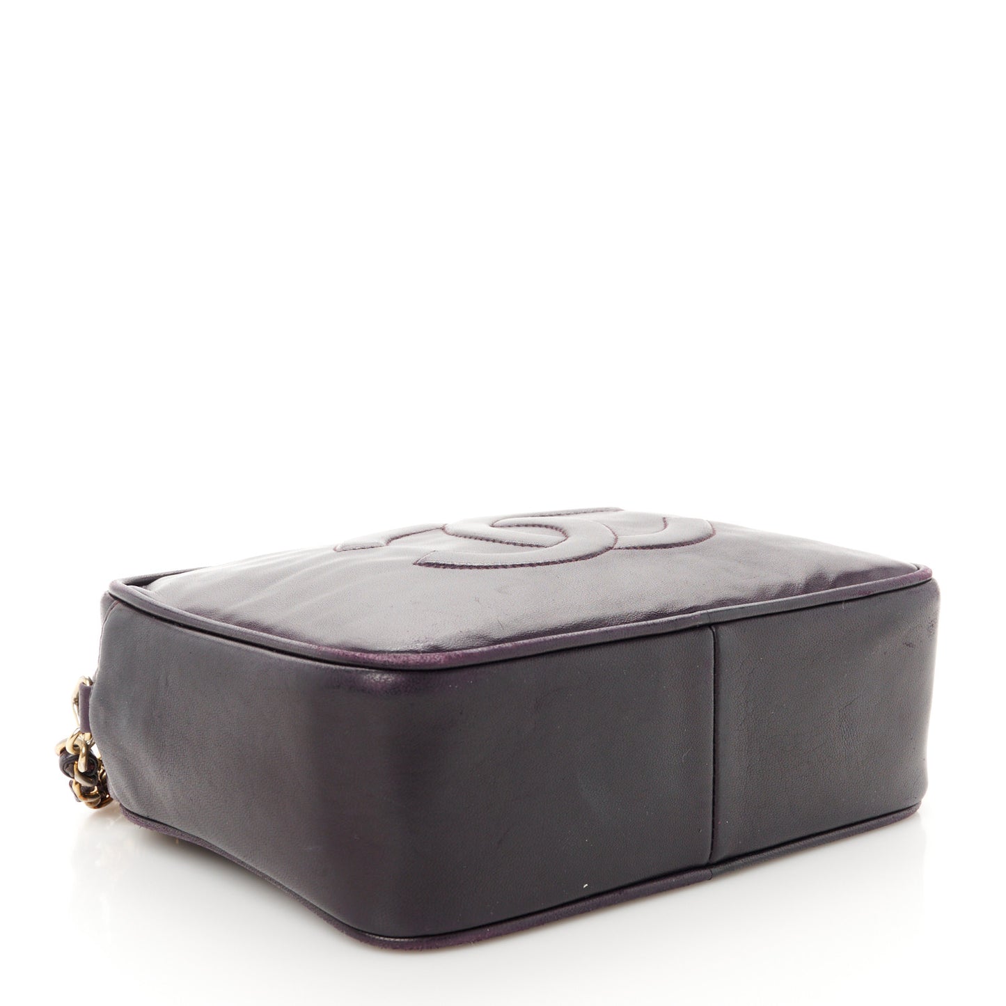 Lambskin CC Tassel Camera Case Purple
