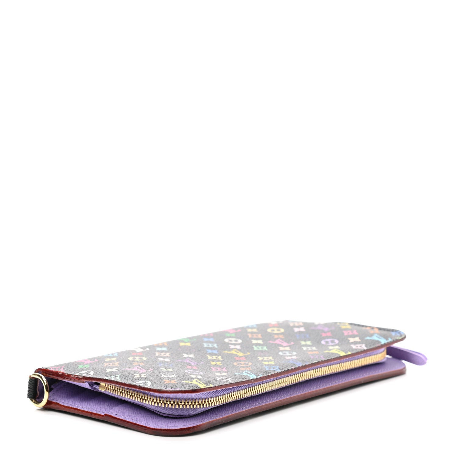 Louis Vuitton Monogram Multicolor Insolite Wallet Black Violet 4 of 9