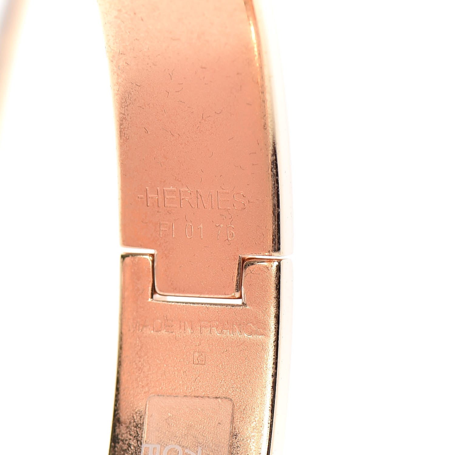 Hermes Enamel Narrow Clic Clac H Bracelet PM White 3 of 3