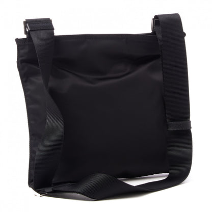 Prada Nylon Vela Flat Messenger Bag Black 3 of 10