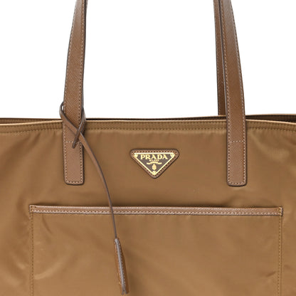 Prada Re-Nylon Saffiano Large Tote Cork Beige 7 of 9