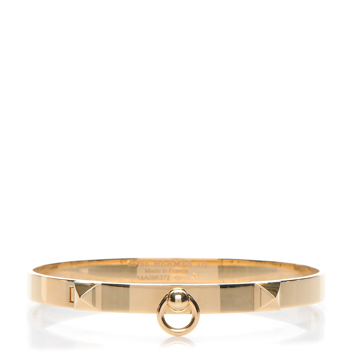 18K Yellow Gold PM Collier De Chien Bracelet LG