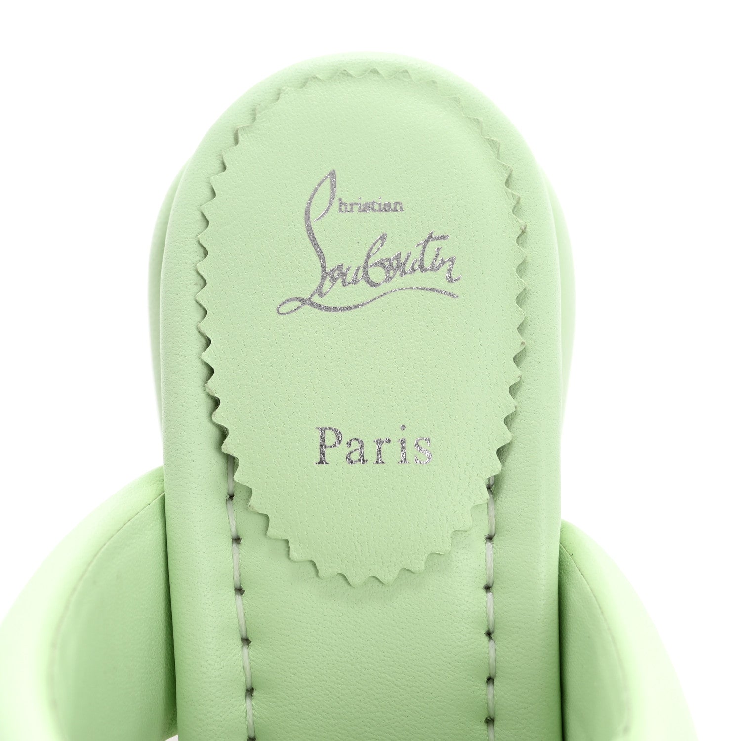 Christian Louboutin Nappa Inflama Sab 85 Sandals 38.5 Studio Green 7 of 9