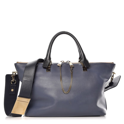 Chloe Smooth Calfskin Large Baylee Tote Street Blue 1 of 8