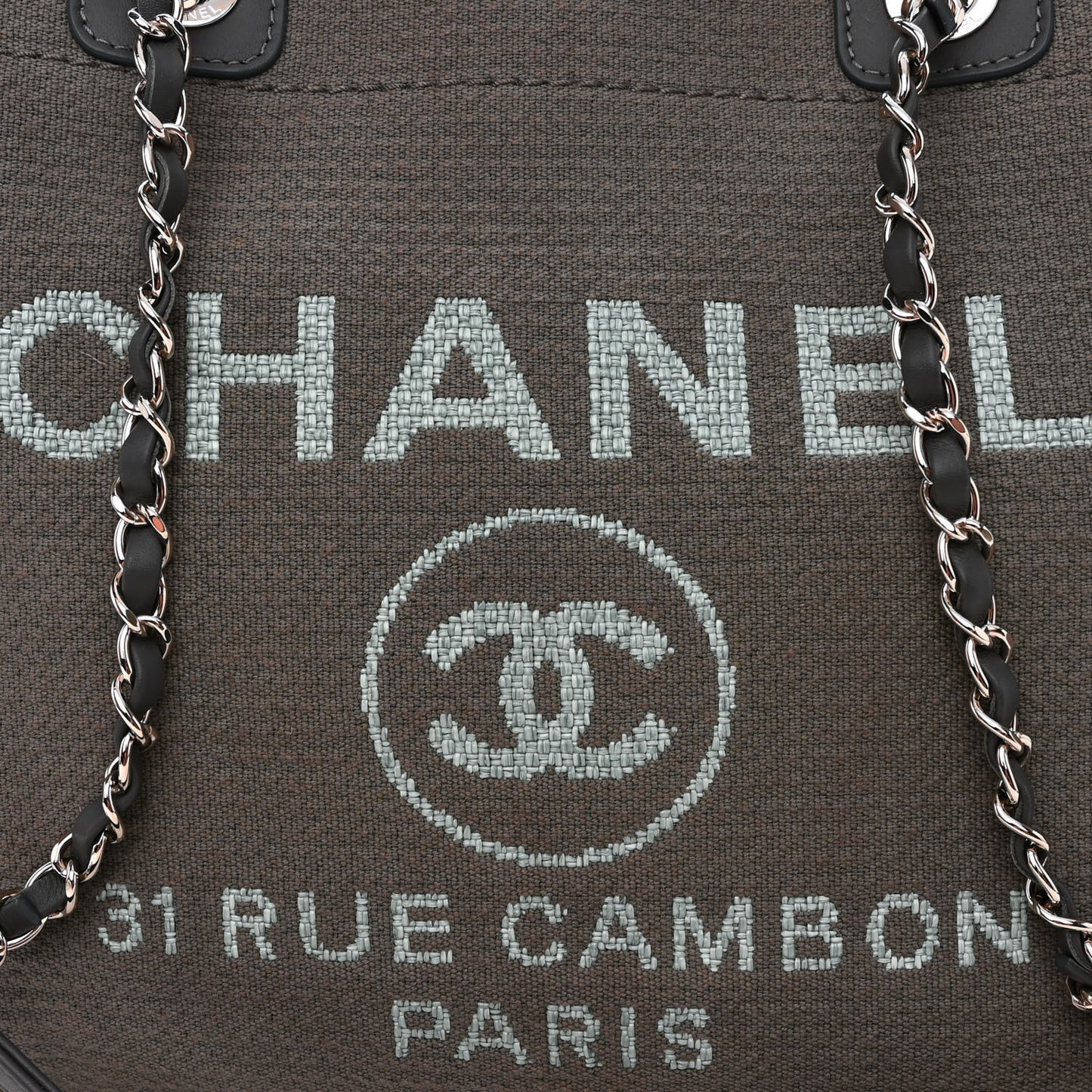 Mixed Fibers Small Deauville Tote Grey