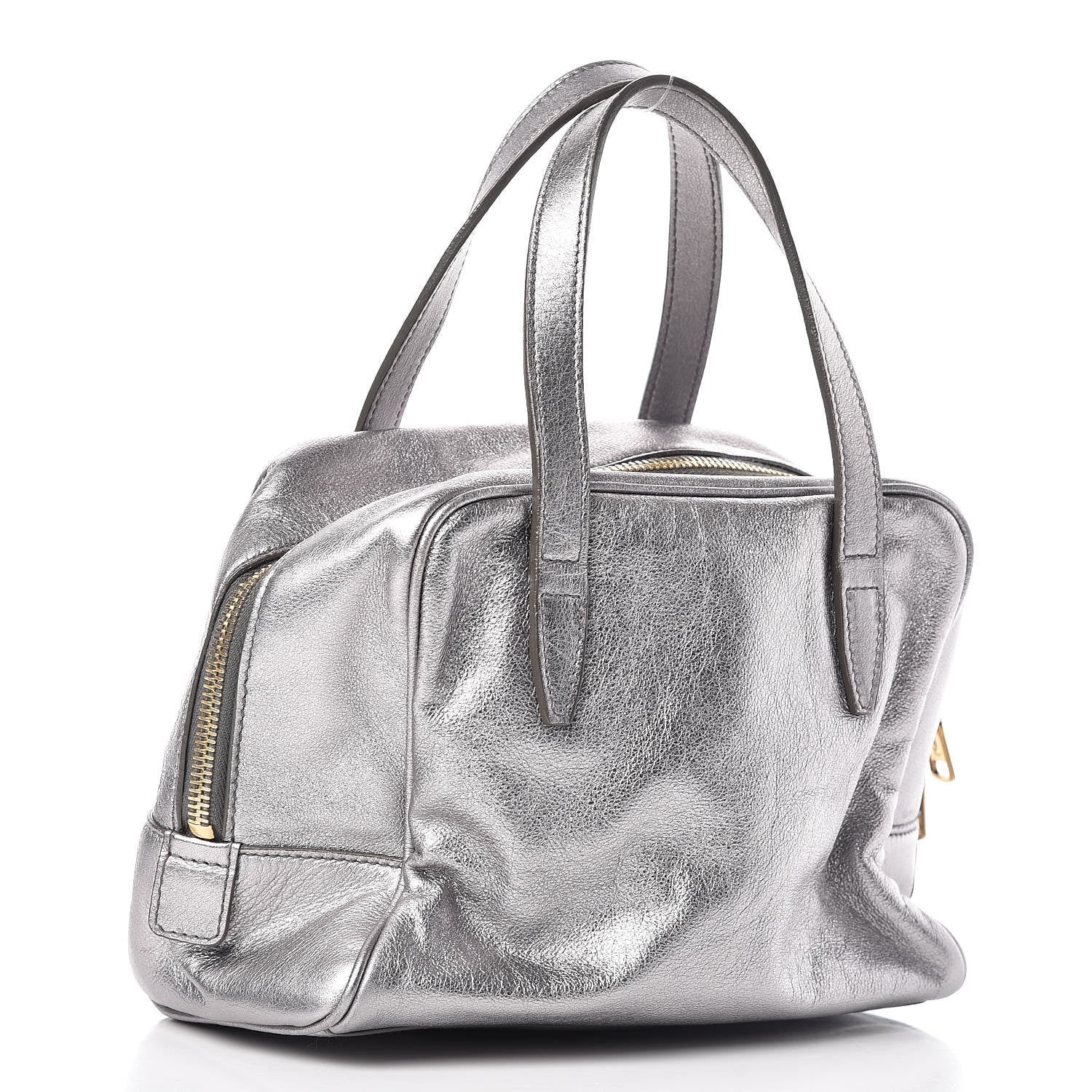 Saint Laurent Metallic Calfskin Y-Mail Mini Bag Silver 3 of 11