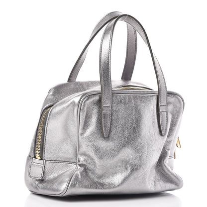 Saint Laurent Metallic Calfskin Y-Mail Mini Bag Silver 3 of 11