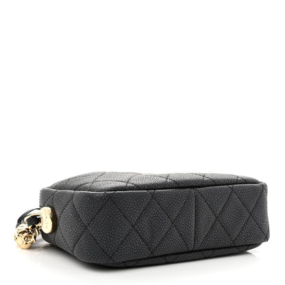 Chanel Iridescent Caviar Quilted Mini Coco Tassel Camera Case Black 4 of 11