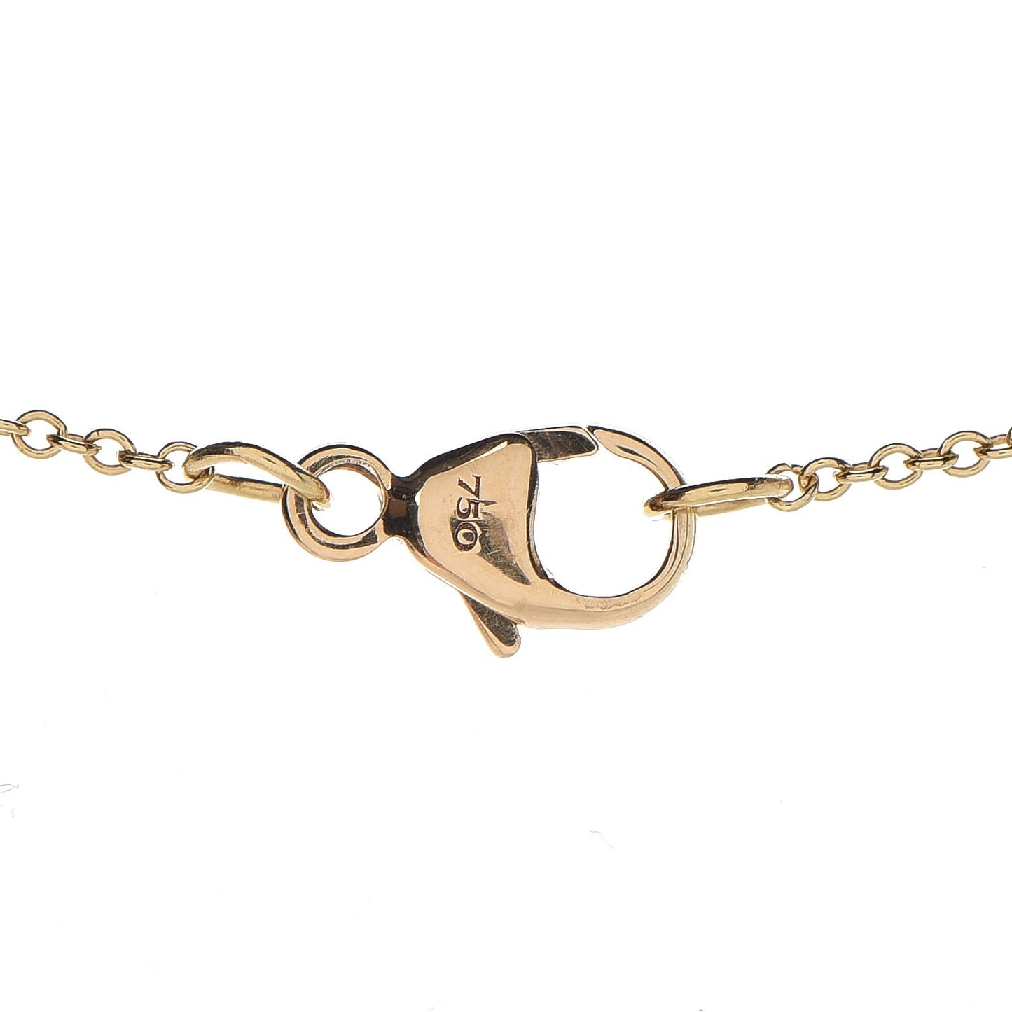 18K Yellow Gold Diamond Bow Pendant Necklace