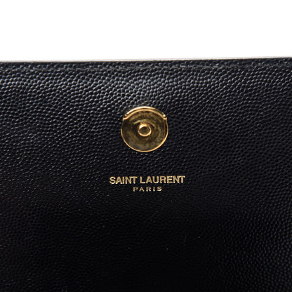 Saint Laurent Grain De Poudre Small Monogram Kate Satchel Black 13 of 14