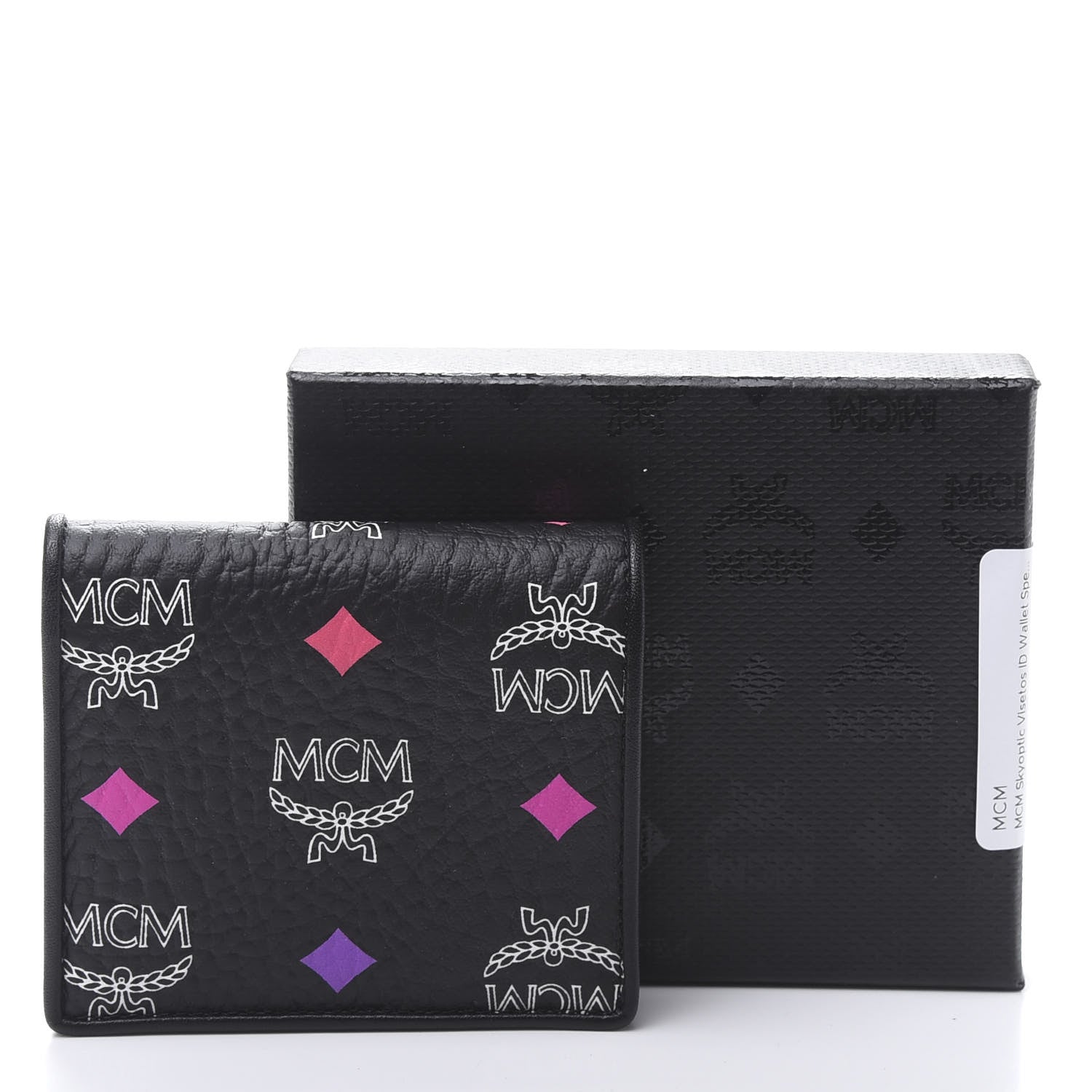 MCM Skyoptic Visetos ID Wallet Spectrum Diamond Black 8 of 8