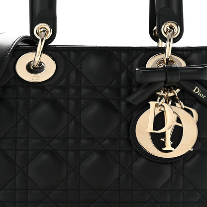 Christian Dior Lambskin Cannage Small Lady Dior Black 8 of 15
