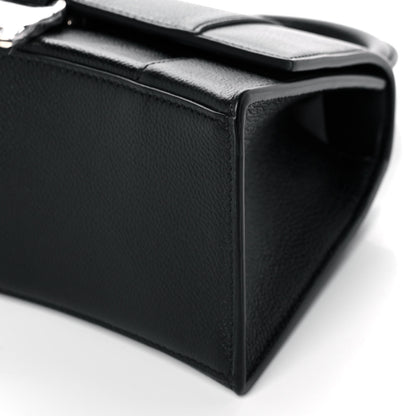 Balenciaga Grained Calfskin Small Hourglass Top Handle Bag Black 9 of 9