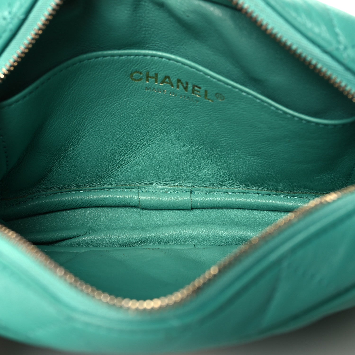 Chanel Lambskin Quilted Small Timeless Camera Case Turquoise 5 of 10