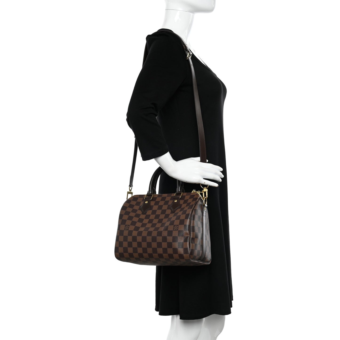 Damier Ebene Speedy Bandouliere 25