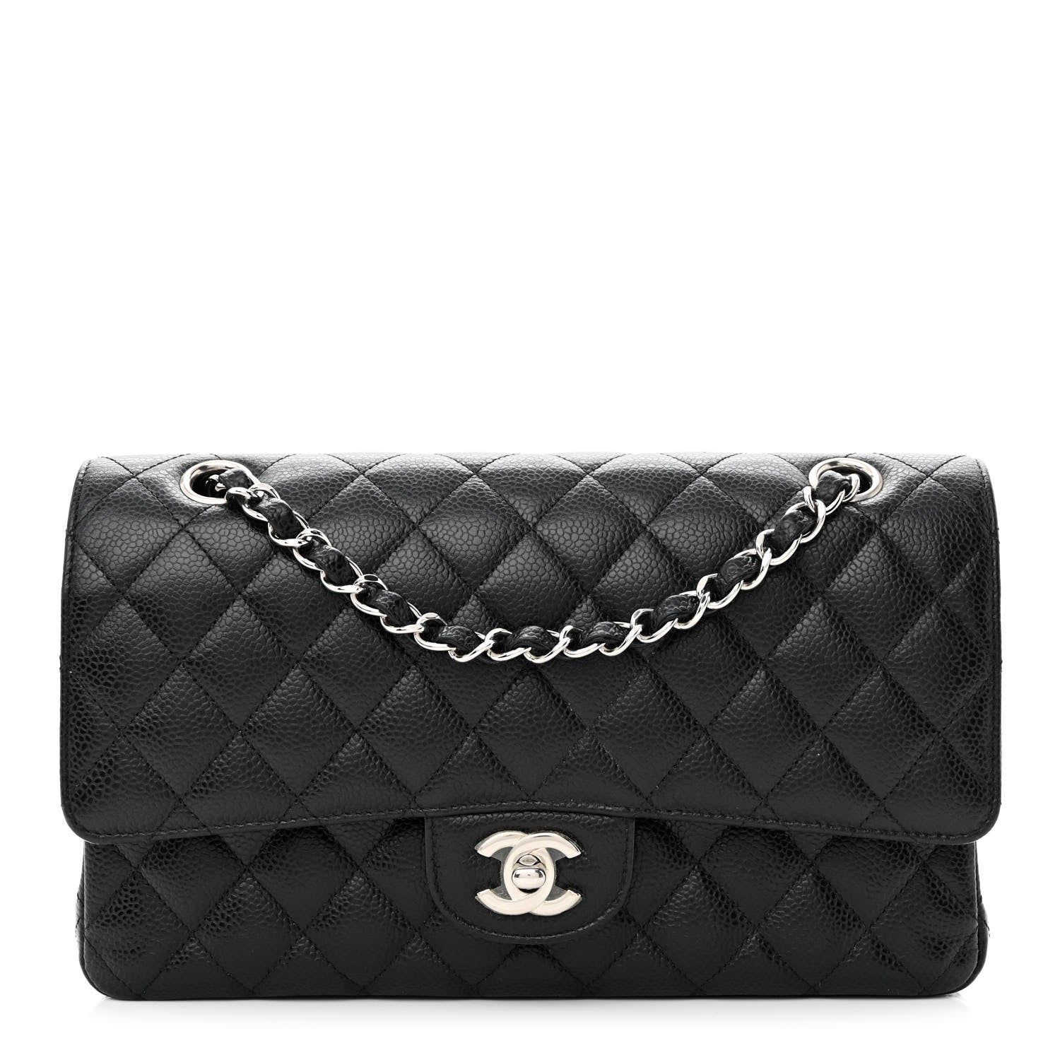 Chanel Caviar Quilted Medium Double Flap Black 1 of 11