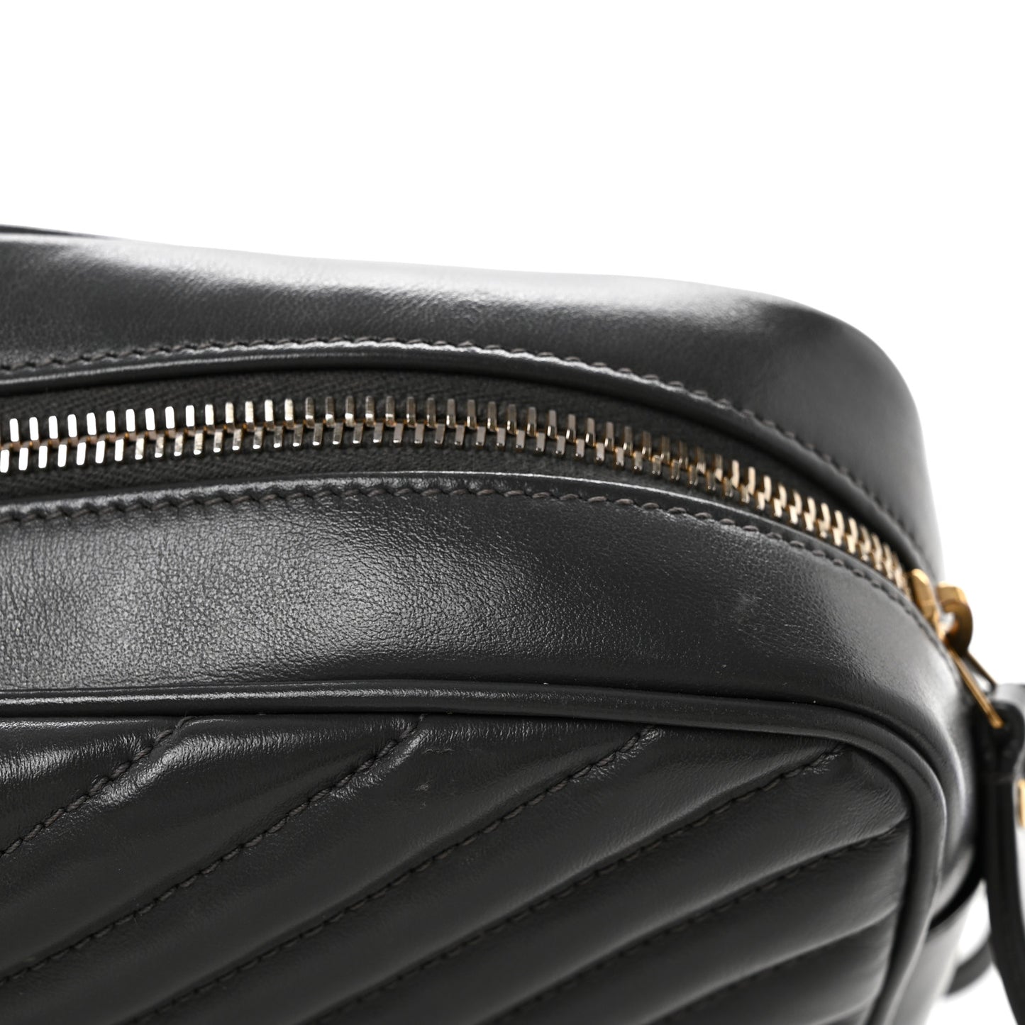 Calfskin Matelasse Monogram Lou Camera Bag Dusty Grey