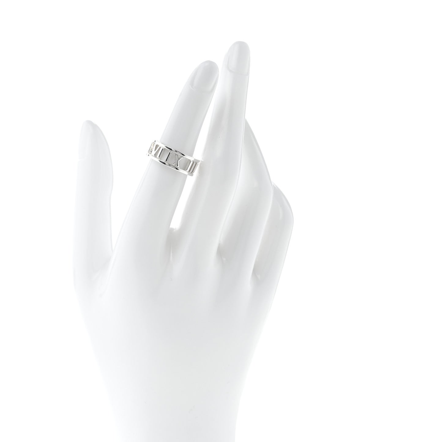 Sterling Silver Wide Atlas Open Ring  49 5