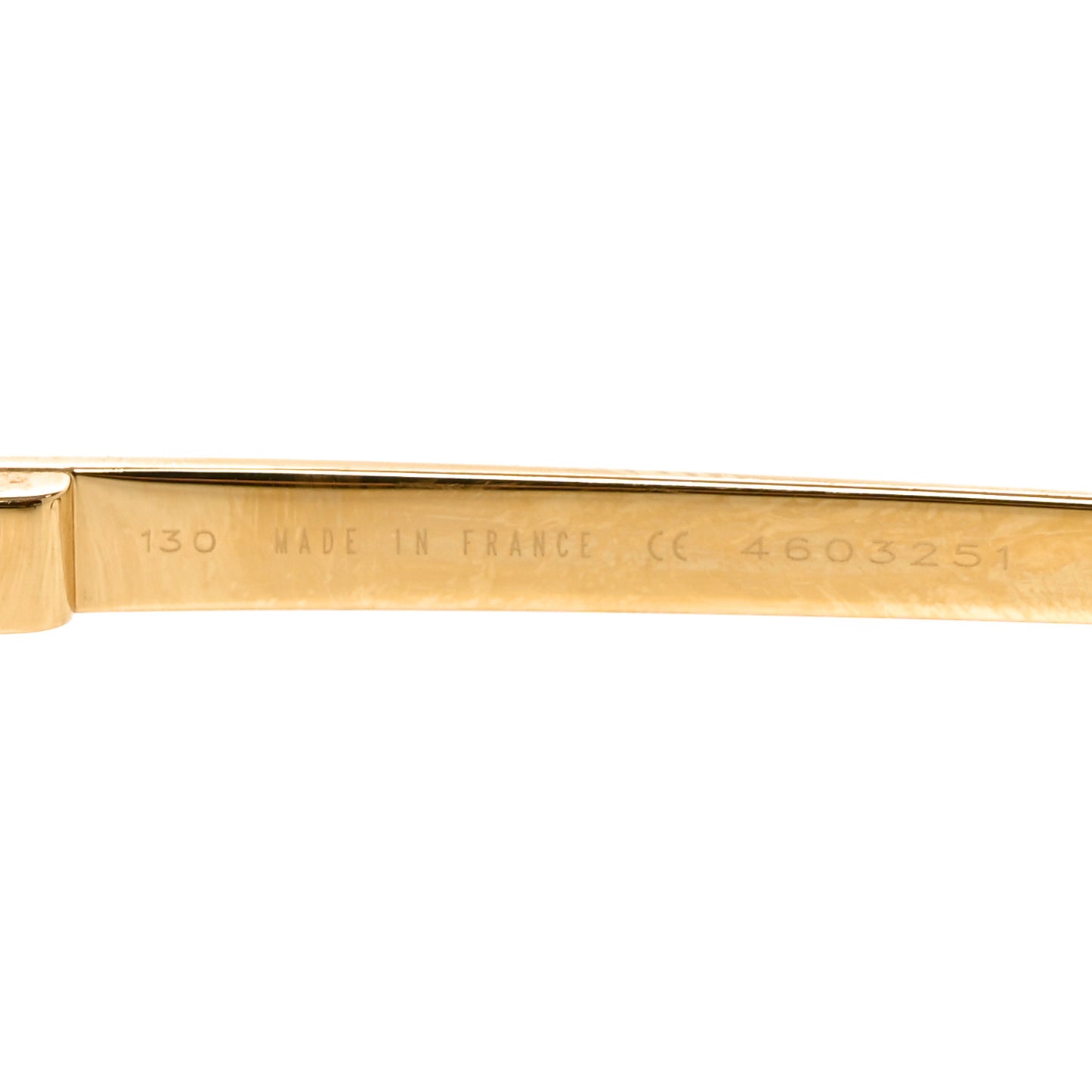 Santos Dumont Aviator Sunglasses 130 Gold