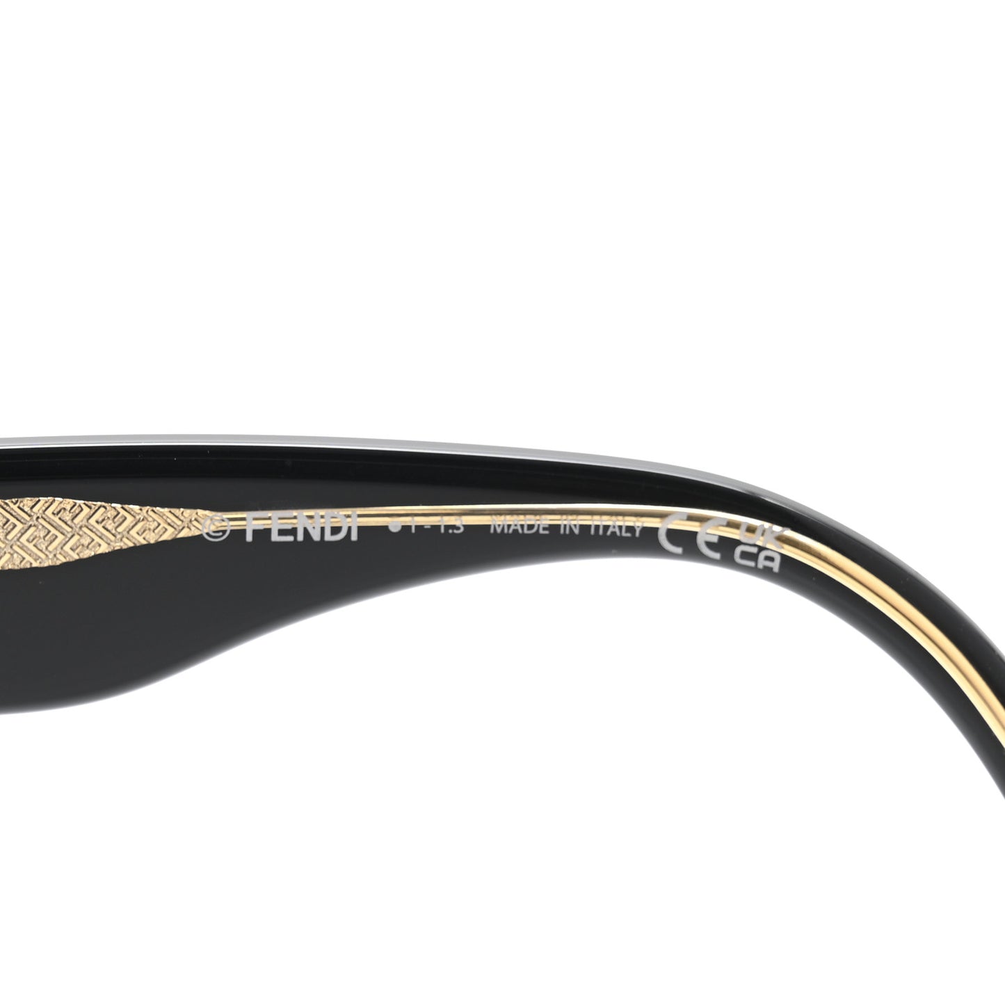 Acetate Fendi Square Sunglasses FE40101I Black