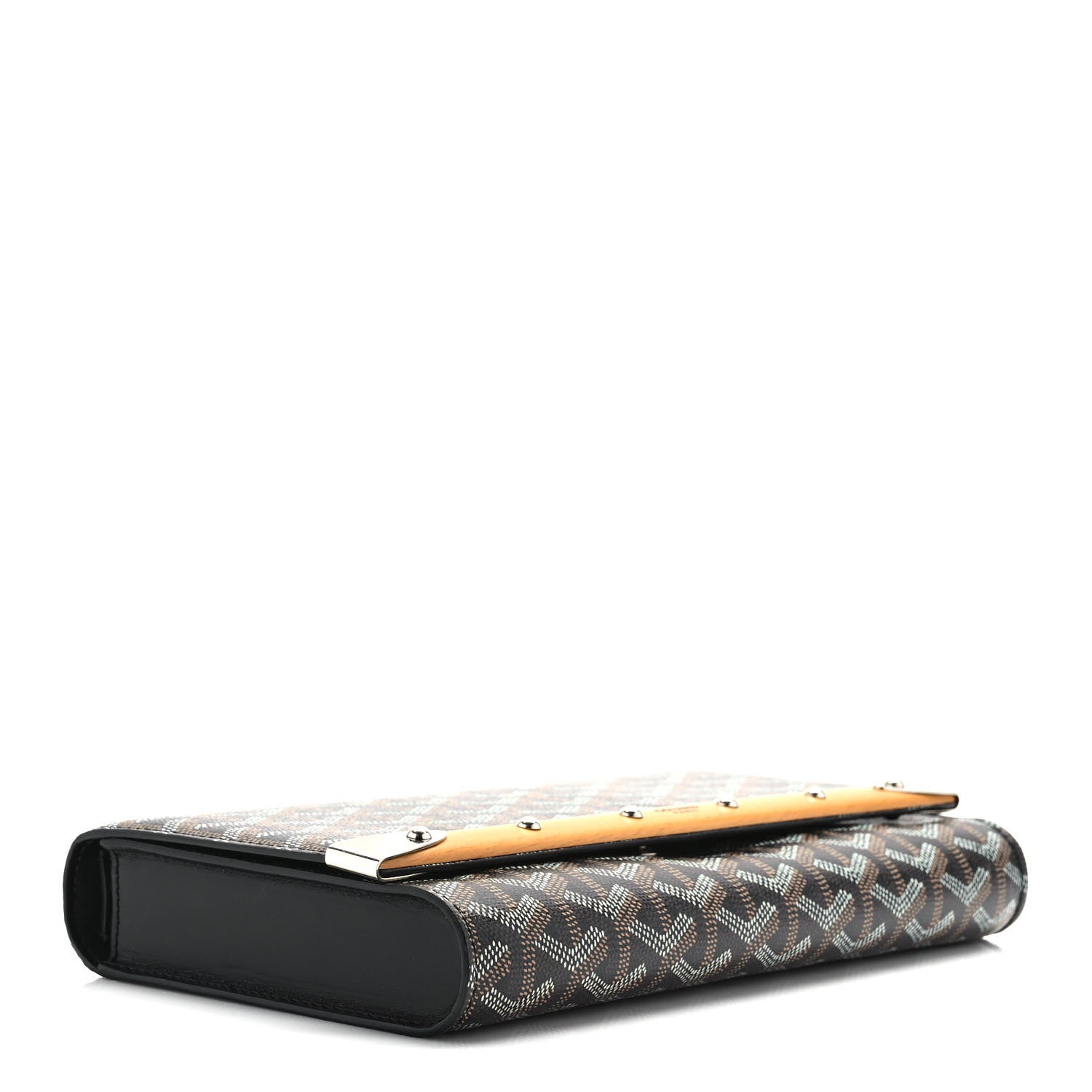Goyard Goyardine Monte Carlo Bois Clutch With Strap Black 4 of 10