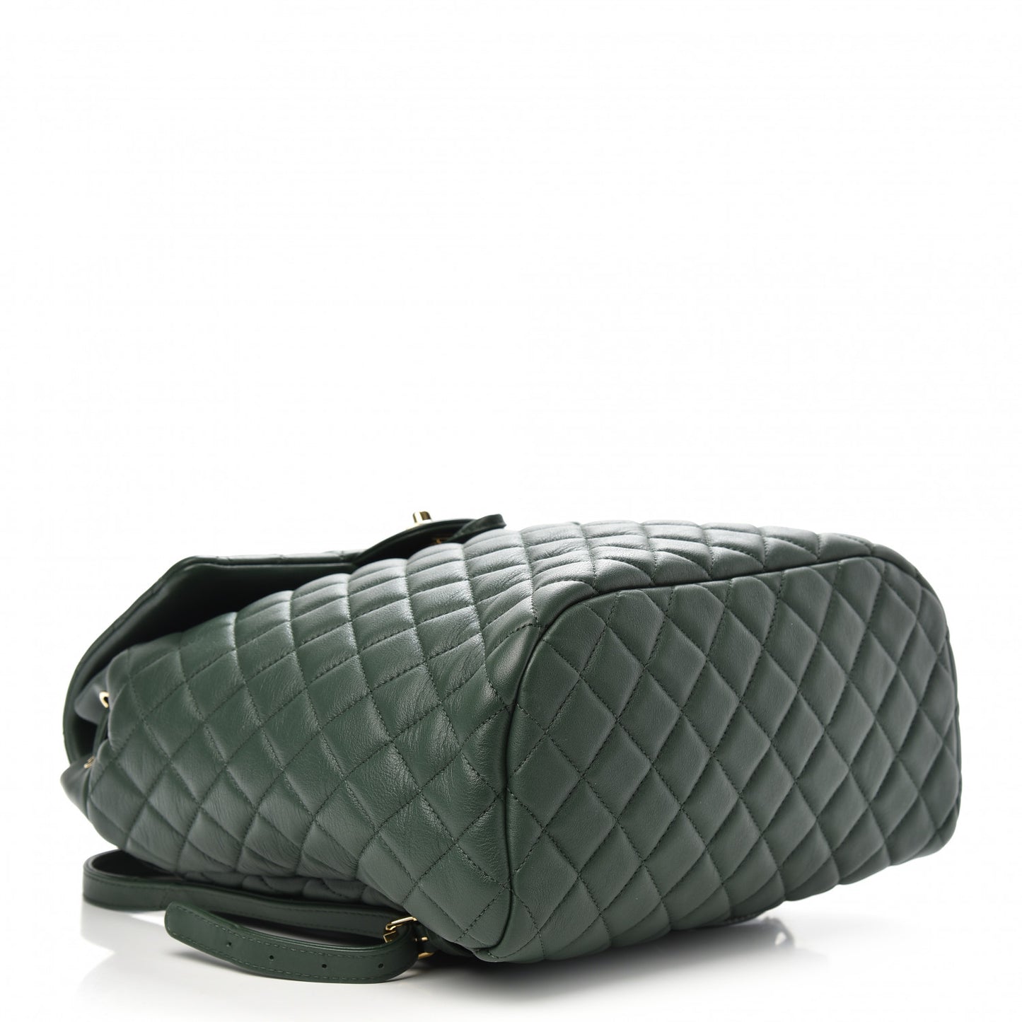 Calfskin Quilted Large Urban Spirit Backpack Dark Green