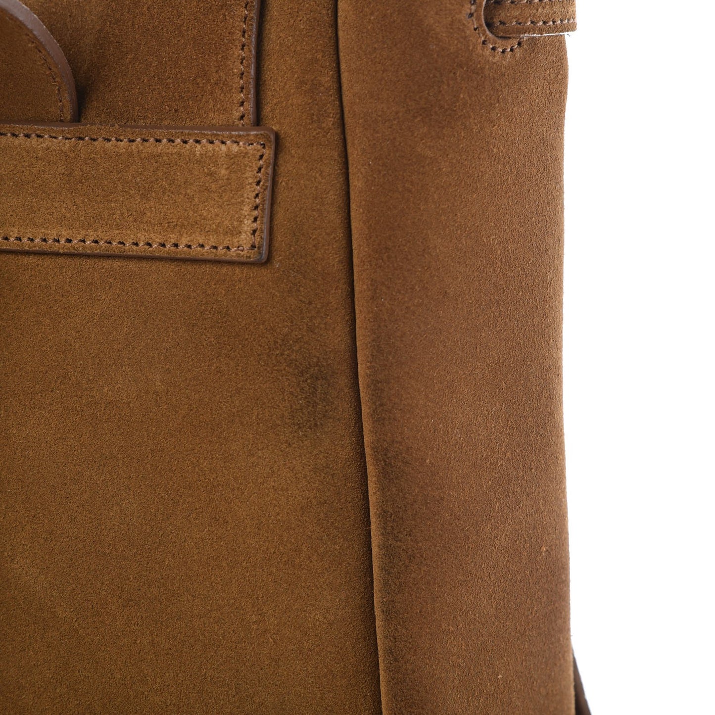 Suede Calfskin Fringe Festival Backpack Light Ocre