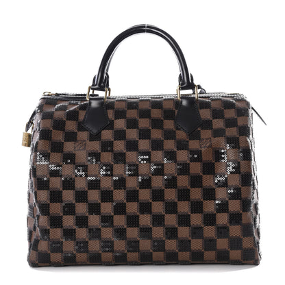 Louis Vuitton Damier Paillettes Speedy 30 Black 1 of 13