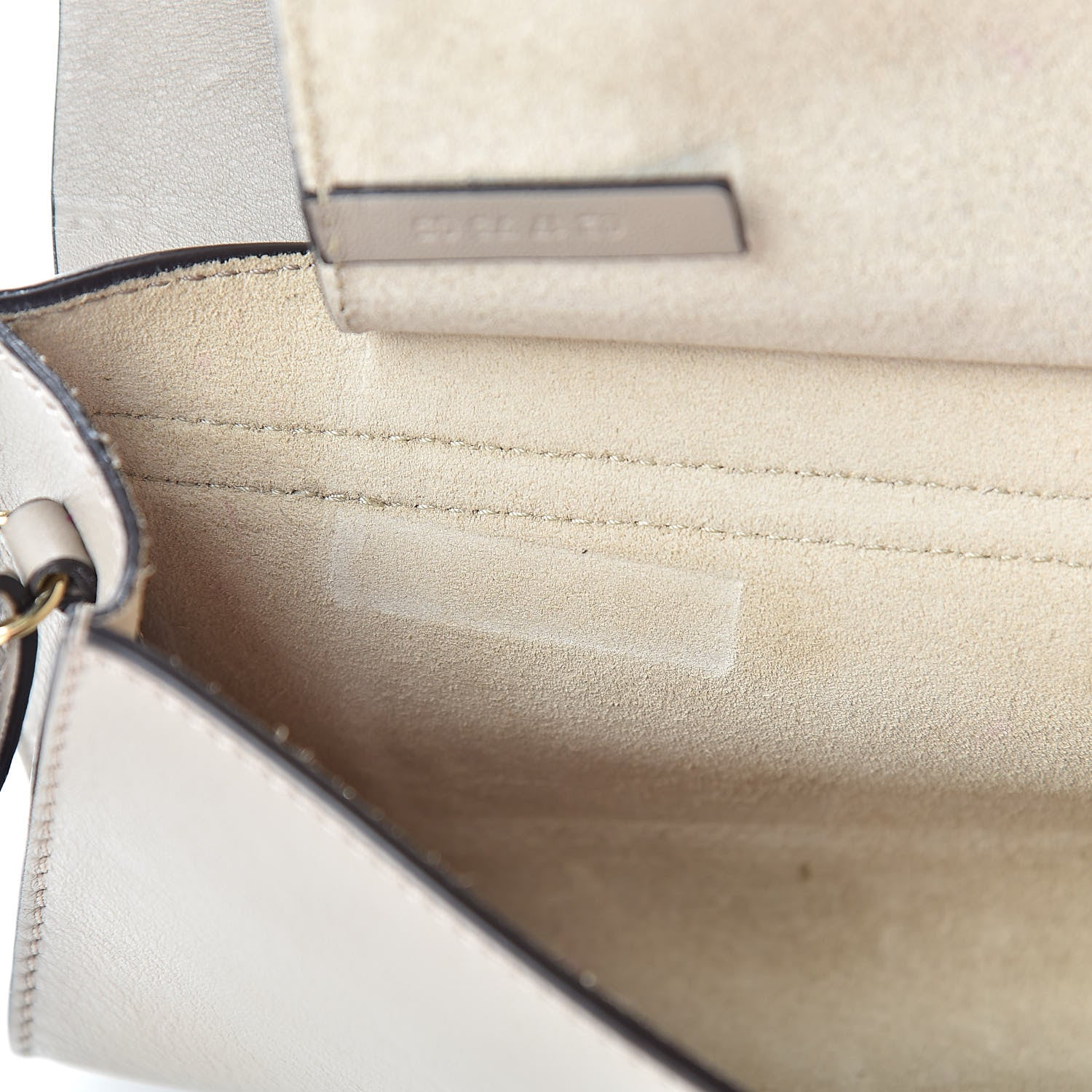 Chloe Suede Calfskin Mini Faye Shoulder Bag Motty Grey 11 of 12