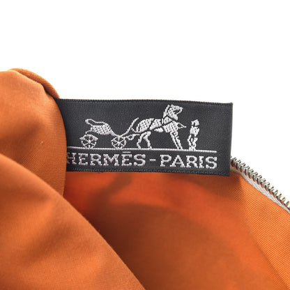 Hermes Toile Equator Trousse GM Grey 6 of 7