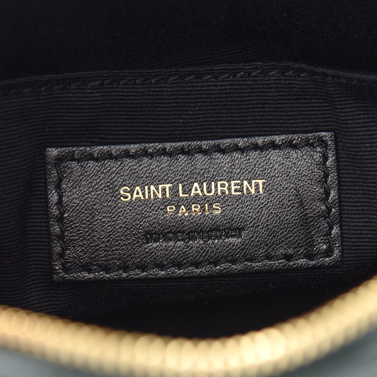 Saint Laurent Calfskin Matelasse Monogram Lou Belt Bag Dark Green 6 of 9