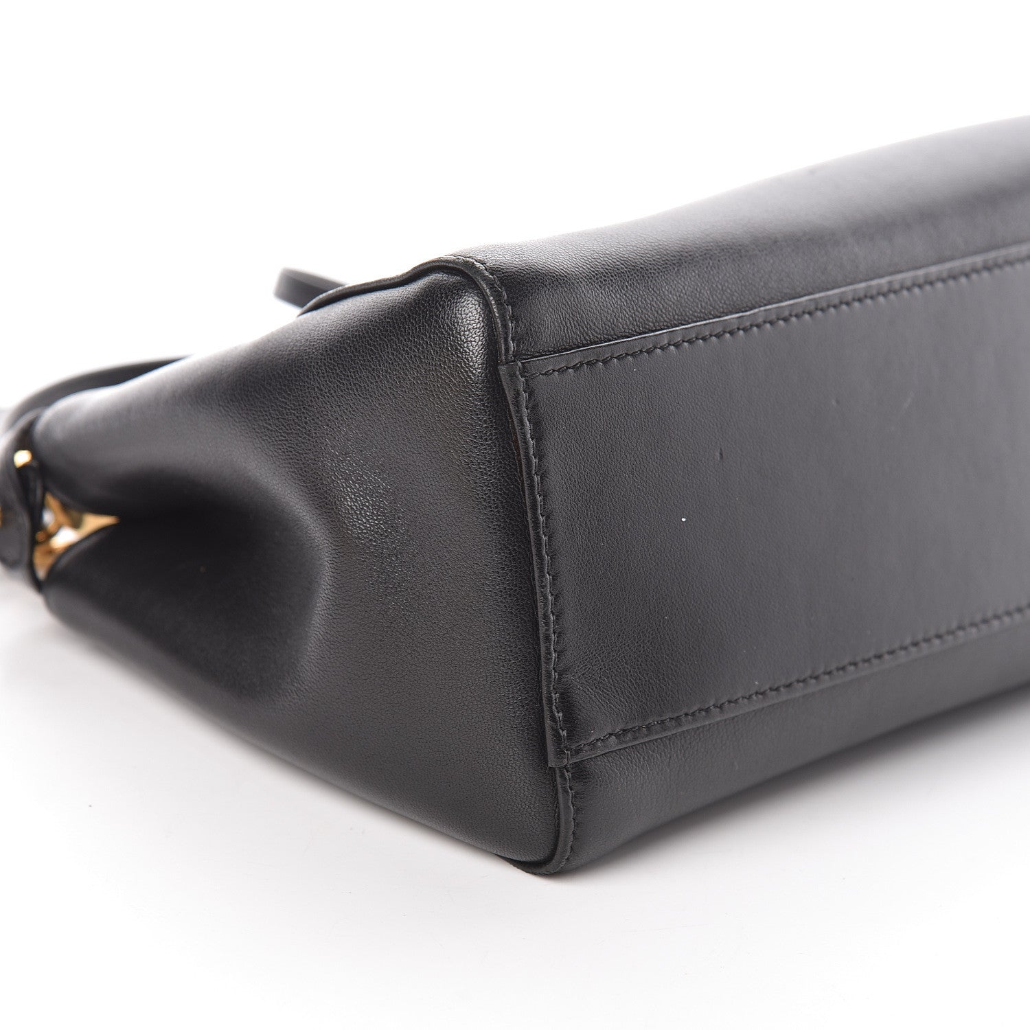 Fendi Nappa Mini Peekaboo Iconic Satchel Black 9 of 11