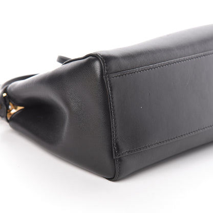 Fendi Nappa Mini Peekaboo Iconic Satchel Black 9 of 11