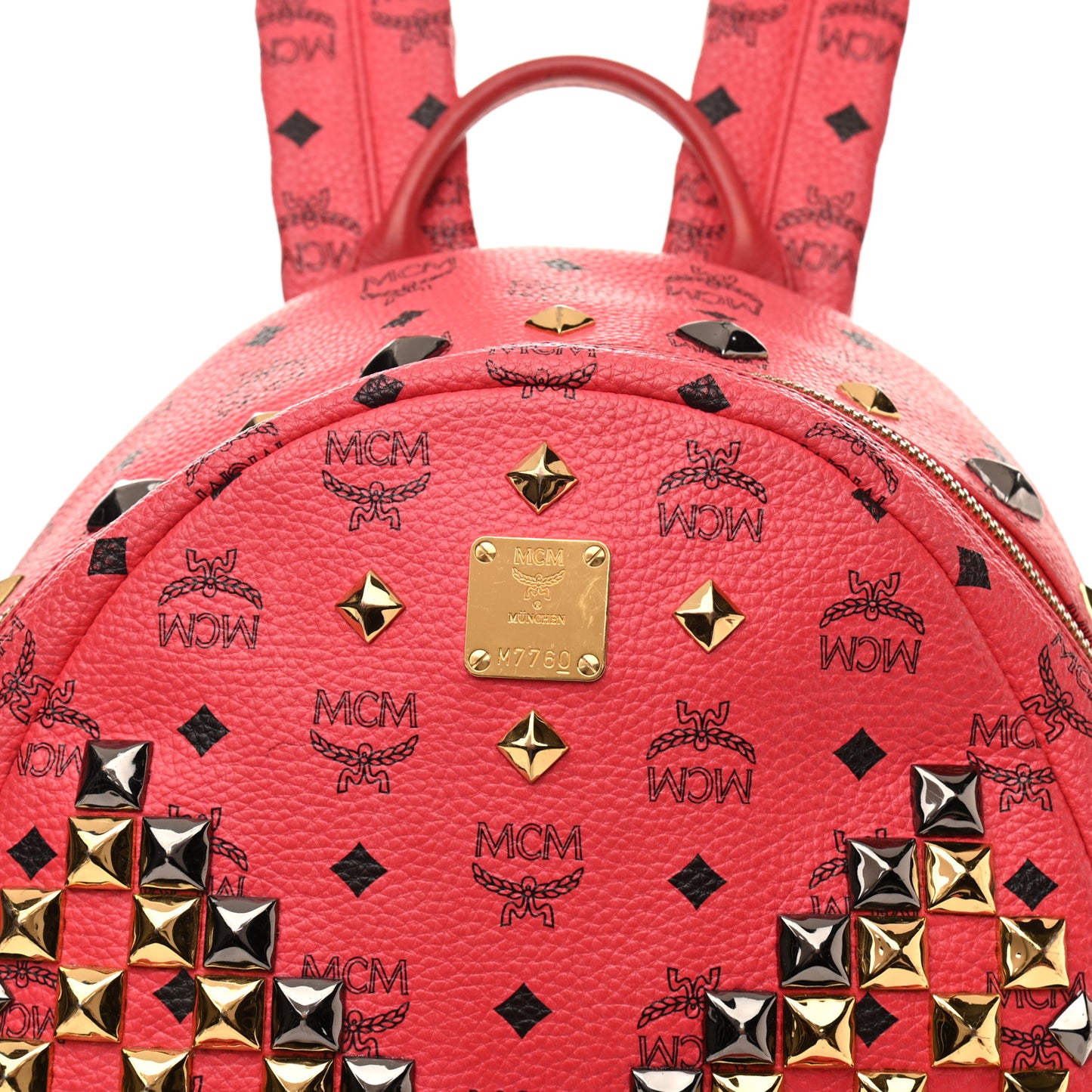 Visetos Studded Small Stark M Backpack Scooter Red