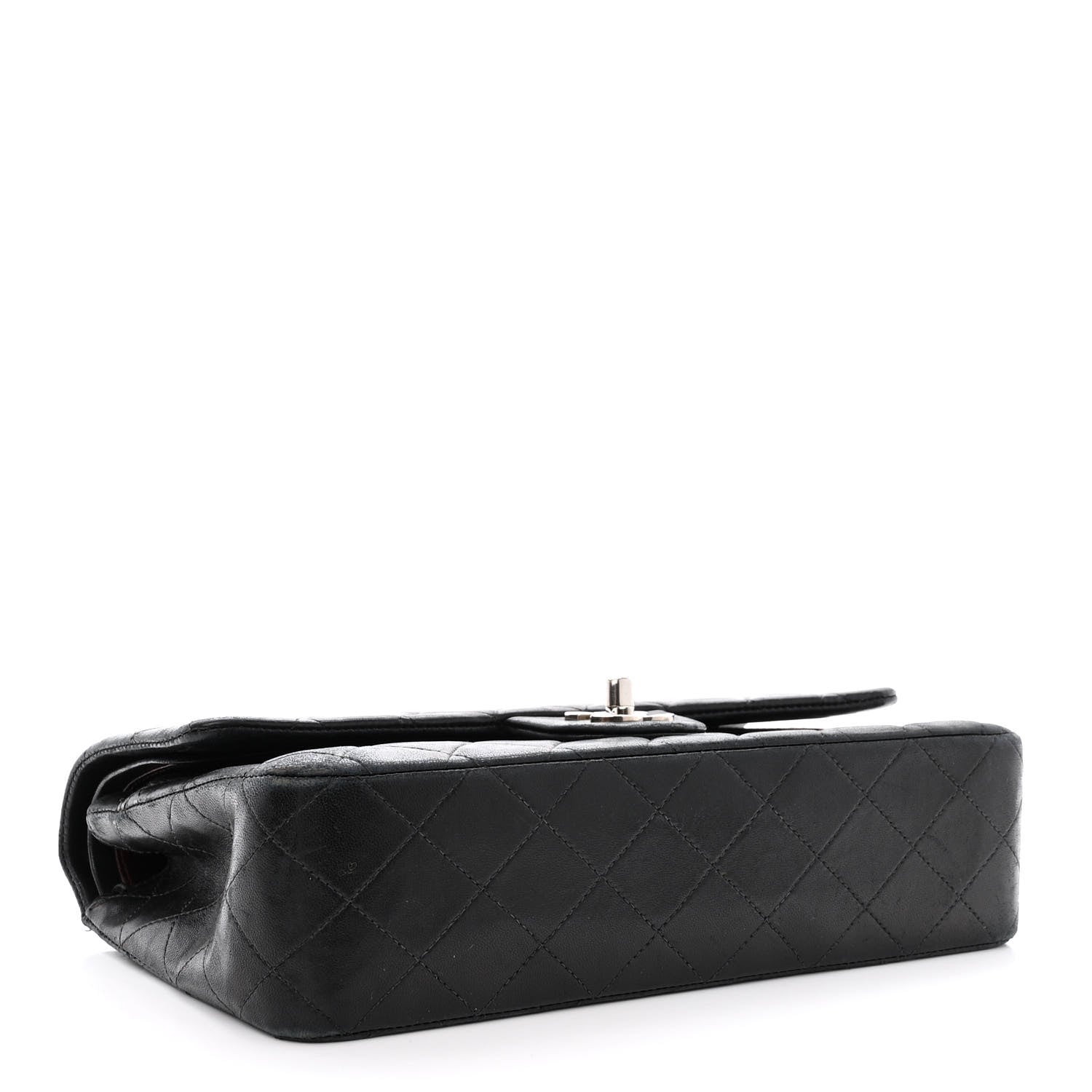 Chanel Lambskin Quilted Medium Double Flap Black 4 of 19