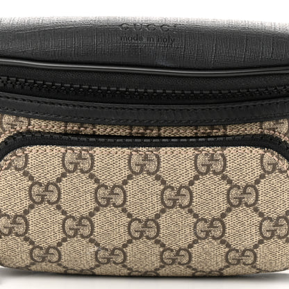 Gucci GG Supreme Monogram Belt Bag Black 8 of 11