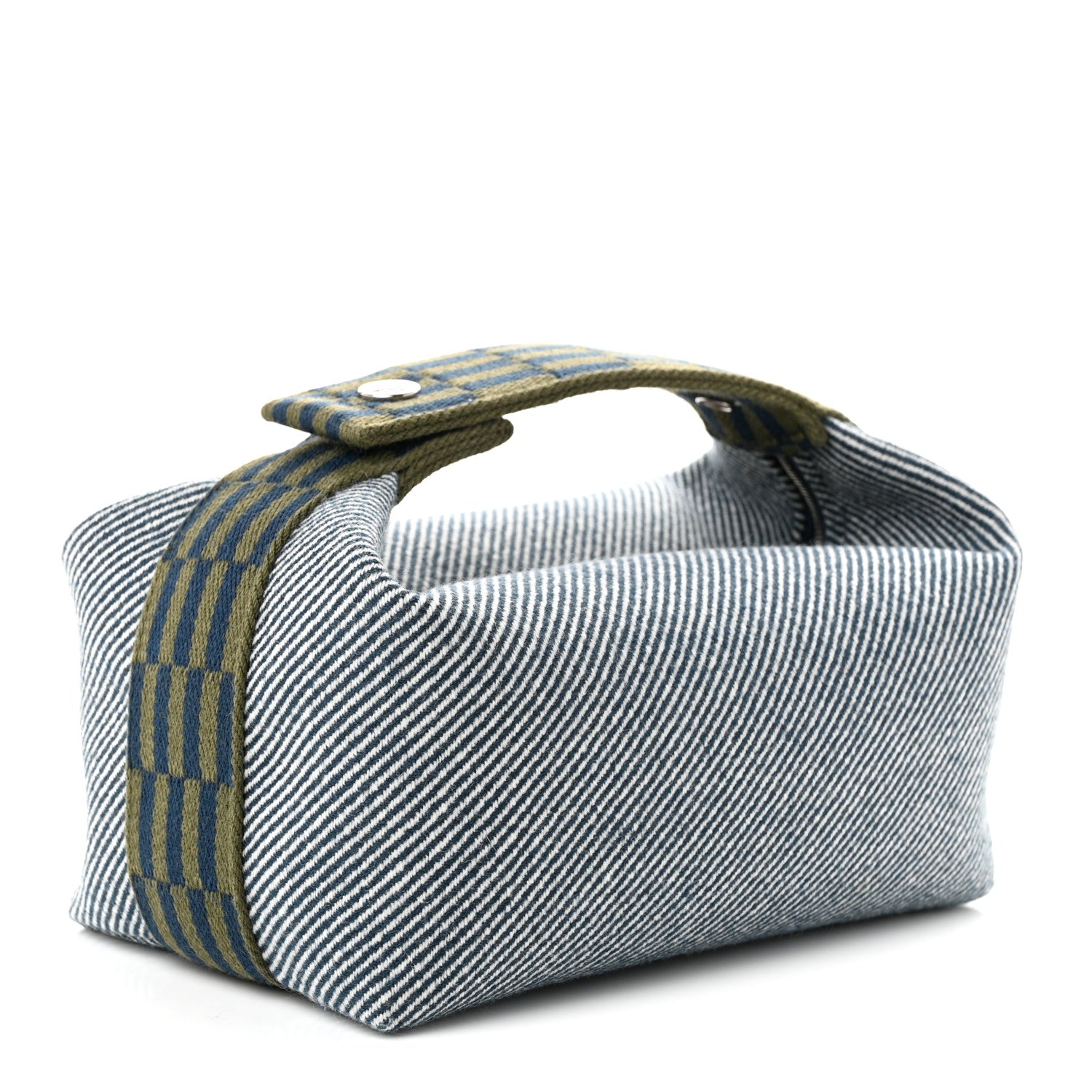 Hermes Wool Small Bride-A-Brac H Natte Pouch Bleu Abysse 3 of 9