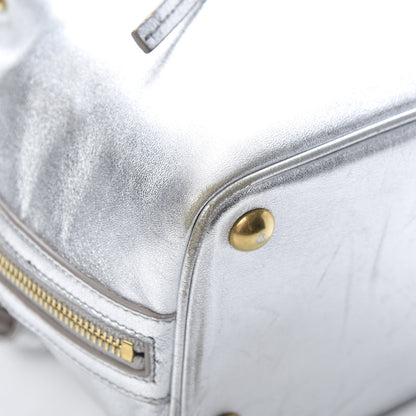 Saint Laurent Metallic Calfskin Small Emmanuelle Bucket Bag Silver 9 of 19