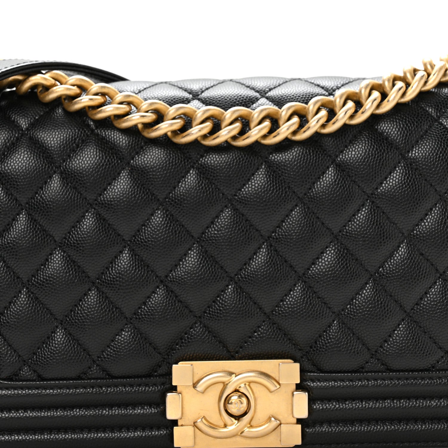Chanel Caviar Quilted Medium Boy Flap Black 8 of 11
