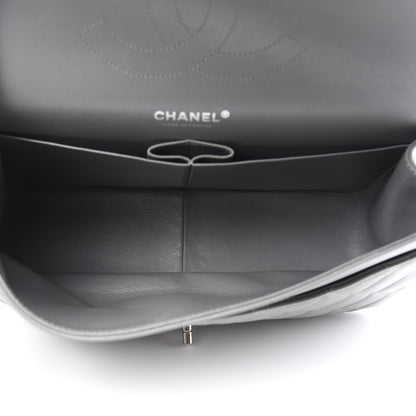 Chanel Caviar Quilted Jumbo Double Flap Grey 5 of 10