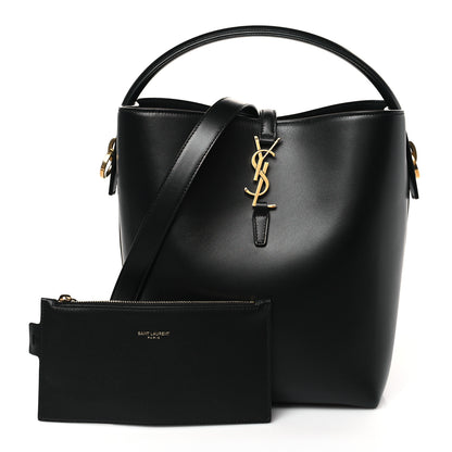 Saint Laurent Shiny Calfskin Le 37 Bucket Bag Black 1 of 9