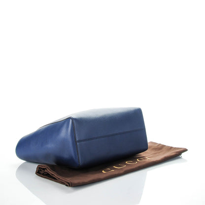 Gucci Dollar Calfskin Medium Swing Tote Marine Deep Cobalt 4 of 7